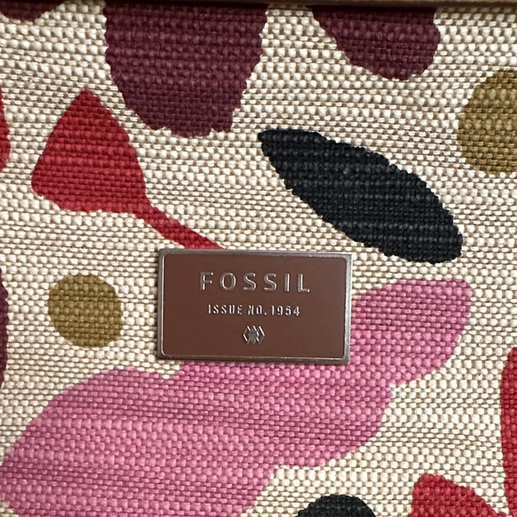 Fossil Women's Mini Dawson Floral Canvas Crossbody Bag - Picture 2 of 8